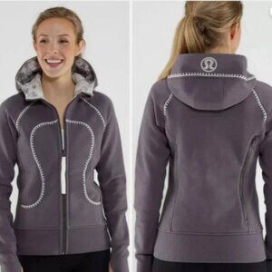 Limited Edition Lululemon Scuba Hoodie /Travel Pillow, Magnum/Ghost Snowy Owl, 6